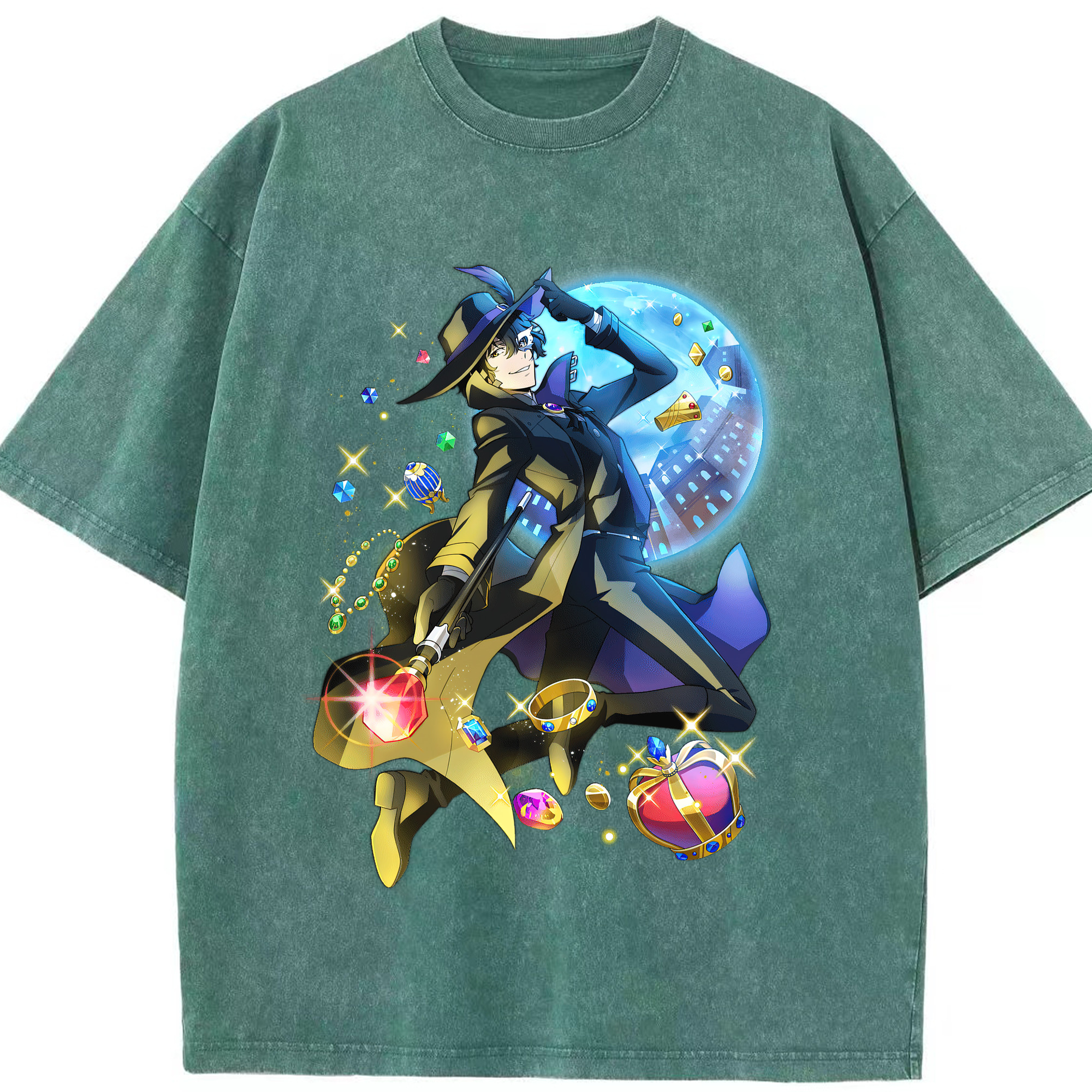 （画像用） 文豪ストレイドッグス Bungo Stray Dogs 綿100% ヴィンテージ風 半袖Tシャツ（フロントプリント）